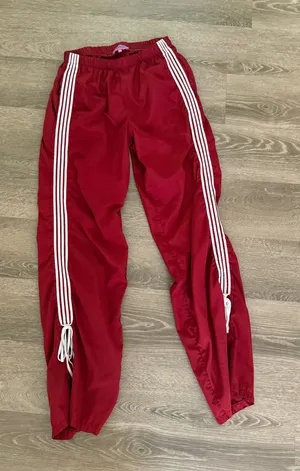 Edikted red Track Ribbon Pants thumbnail 1