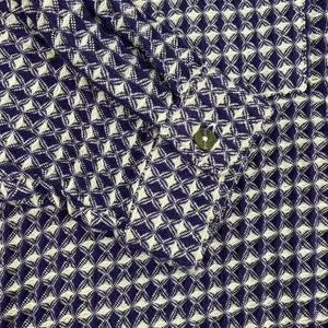 BDG Blue Beige Waffle Knit Oversized Button Down Shirt Sz SMALL Street Casual thumbnail 6