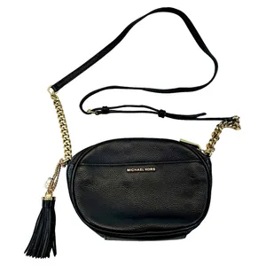 Michael Kors Ginny Black Studded Messenger Bag Crossbody Shoulder AQ-1608 H16 thumbnail 2