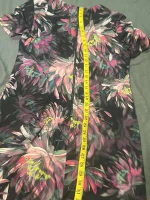 Trina Turk Black Purple Pink Floral Short Sleeve Sheath Dress Size 10 thumbnail 9