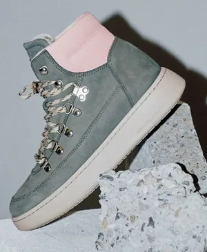 NWOT WODEN Iris Nubuck Scandinavian Sneakers Suede Fur Lined Boots Size 5.5 thumbnail 1