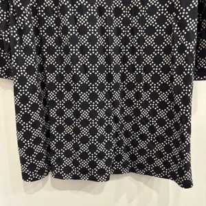 Boden Black Cream Geometric Dot‎ Long Sleeve Modal Cotton Jersey Shift Dress 16 thumbnail 5