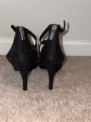Chinese Laundry Black Strappy Ankle-Tie Heels Size: 9 thumbnail 4