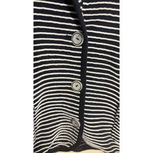 Brooks Brothers Supima Cotton Nautical Cardigan‎ Sweater XL Navy/White Striped thumbnail 3