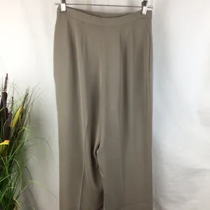 Emanuel Ungaro Vintage Gray-Taupe Straight Leg Trouser Pants 6 thumbnail 4