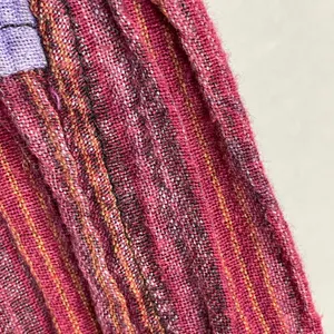 Patchwork Jogger Pants Travel Hippie Purple Red Blue Elastic Waist Cotton Nepal thumbnail 9