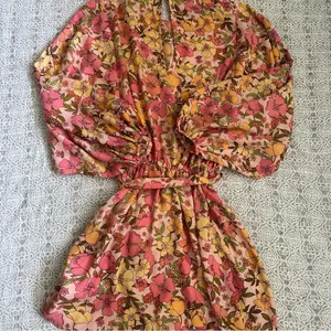 Show Me Your Mumu Larissa Dress In Pretty Poppy thumbnail 10