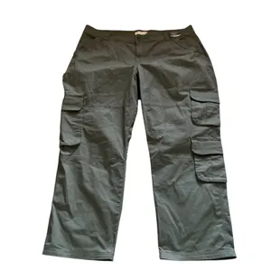 Abercrombie & fitch curve love relaxed fit cargo pants high rise sz 36/22 thumbnail 4