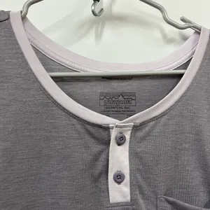 Patagonia M Gray Top capilene cool trail ultra soft technical performance shirt thumbnail 12
