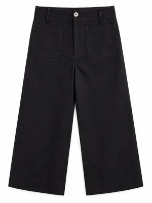 Maeve Anthropologie The Colette Pants Size 30 Black Linen Blend Wide Leg thumbnail 2