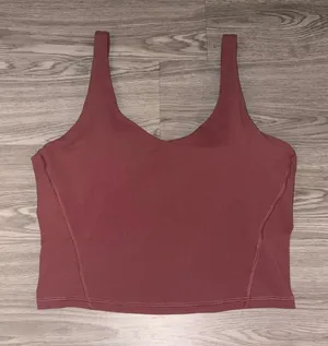 Aritzia Golden Butter Dark Pink Mauve Workout Tank thumbnail 1