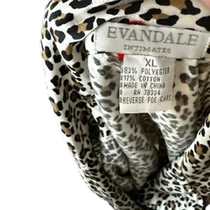 Vintage Evandale‎ Intimates Animal Print Pajama Set thumbnail 7
