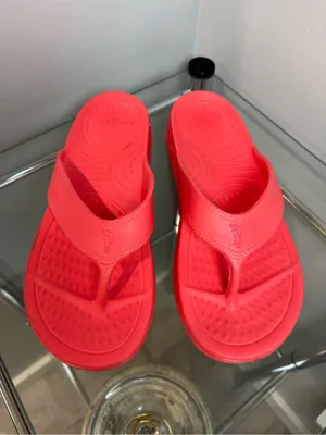 NUUSOL CASCADE Flip Flop made in the U.S.A Coral Sunrise Womens M7 W8 thumbnail 3