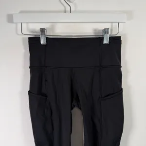 Lululemon‎ Fast Free High Rise Tight 19" Black Leggings Workout Pockets Womens 4 thumbnail 3