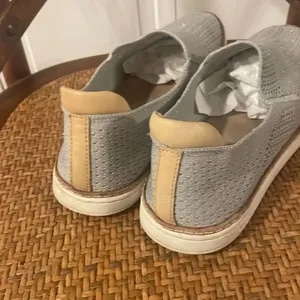 Ugg Sammy grey metallic loafer flats size 9.5 thumbnail 5