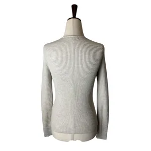 Madewell Riverbend Cinched Pullover Sweater Women Small Beige Oatmeal‎ Knit Top thumbnail 3