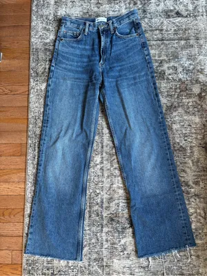 Zara high waist wide leg jeans thumbnail 1
