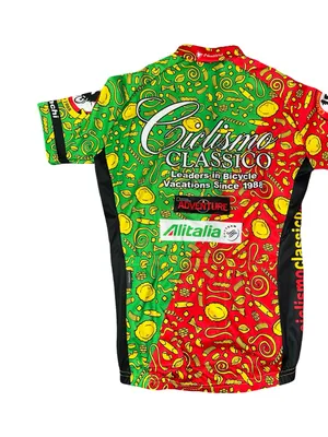 Nalini Vintage Sz S Green Red Cycling Jersey Vintage Ciclismo Classico Pasta Tee thumbnail 3