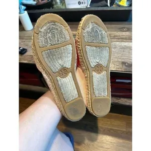 Tory Burch‎ orange slip on flats shoes size 8.5 thumbnail 4