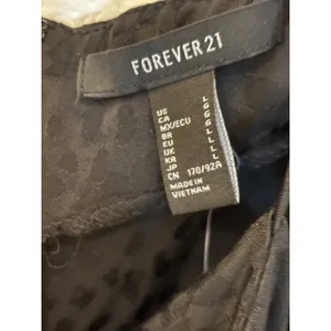Forever 21 Black Leopard Jacquard Mini Dress Adjustable Straps Size‎ L thumbnail 5