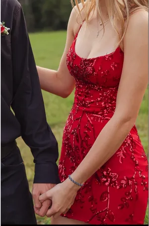 Red Windsor Dress Homecoming Tight thumbnail 2