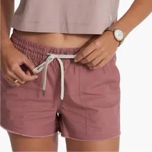 Vuori Mauve Vintage Ripstop Shorts Womens Pull On Elastic Waist thumbnail 3