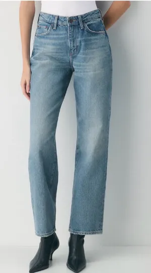 NEW Aritzia Denim Forum Sadie Relaxed Mid-Rise Straight Jean 26 thumbnail 1