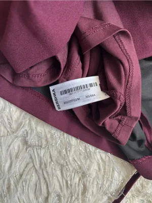 Bershka Burgundy Women’s Pleated Mini Skirt/Short with Side Bow Detail‎ Size M thumbnail 9
