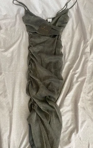 BNWT lelis gray sparkly dress  thumbnail 1