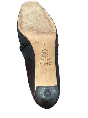 Brighton Quincy Vintage Black Women's Low Heel Slip-On Pumps thumbnail 5