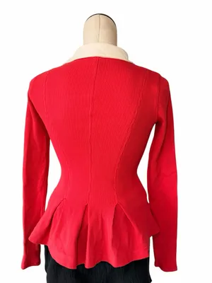 NWOT Free People Gracie Long Sleeve Top Waffle Knit thumbnail 6