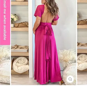 Saved by the Dress NWT MAGENTA MULTI TIE MATERNITY MAXI DRESS - SOLD OUT ONLINE thumbnail 4