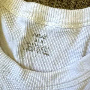 Aerie Free Spirit White Ribbed Crop Tank thumbnail 3