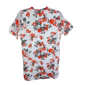 Blackbird White Coral Floral‎ Short Sleeve Lightweight Lined Mini Dress Size S thumbnail 2