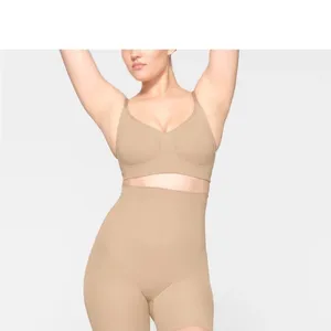 SKIMS Seamless Sculpt Mid Thigh Short compression nude sand shape wear NWOT Sz S thumbnail 8