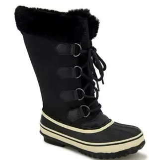 NIB NEW JBU Snowy Tall All Weather Boot, Black SZ-8 Faux Fur thumbnail 1