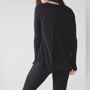 1031. Lululemon Making Moves Long Sleeve ptp 21 Black Size 10 thumbnail 3