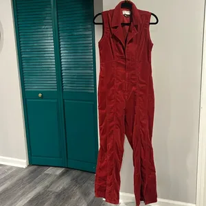 Free People NWOT CRVY Ring The Alarm Corduroy One-Piece S short thumbnail 5