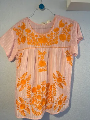 Light Pink Blouse Size L thumbnail 1