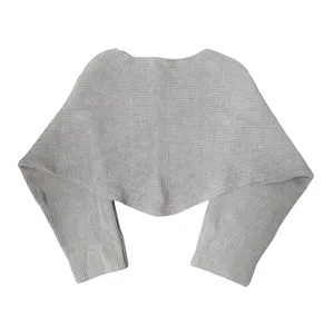 Tan Shrug Sweater Gray thumbnail 2