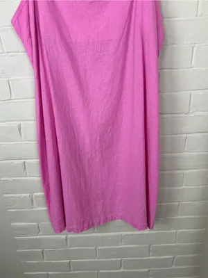 A New Day Pink Linen Blend Dress Size L thumbnail 4