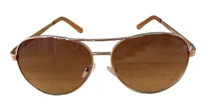 Guess Aviator Sunglasses Rose Gold Wire Frame Gradient Lenses 59 13-135 GUF241 thumbnail 1