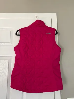 The North Face Fuscia Pink Puffer Vest thumbnail 7