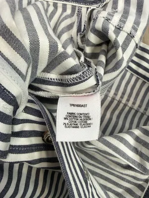 Derek Lam 10 Crosby striped nautical pleated front shorts size 2 high waisted thumbnail 5