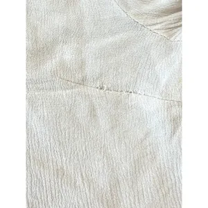 Umgee Embroidered Peasant Boho Blouse Tassel Tie Cream Bohemian Top M thumbnail 8