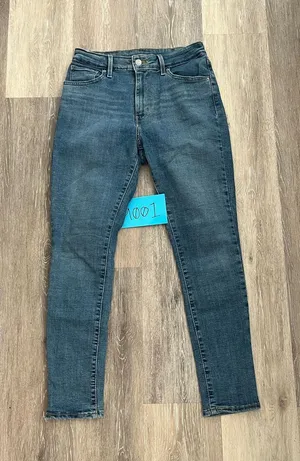 Levi’s High Rise Skinny Stretch Jeans Women’s W30 L28 Medium Wash Denim thumbnail 1