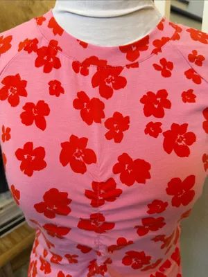Sanctuary Hold Me Tight Floral Print Tee Cherry Kiss Pink Short Sleeve Top SZ S thumbnail 3