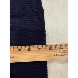 L.L.Bean Long Sleeve Nordic Cardigan Sweater 100% Pure Wool Blue Women's Large thumbnail 7