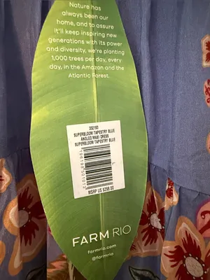 NWT Farm Rio Blue Superbloom Tapestry Maxi Dress thumbnail 7