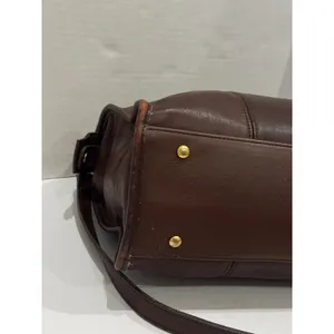 Vintage Coach Large Shopper Laptop Bag Mahogany Brown Leather 9995 USA Top Zip thumbnail 5